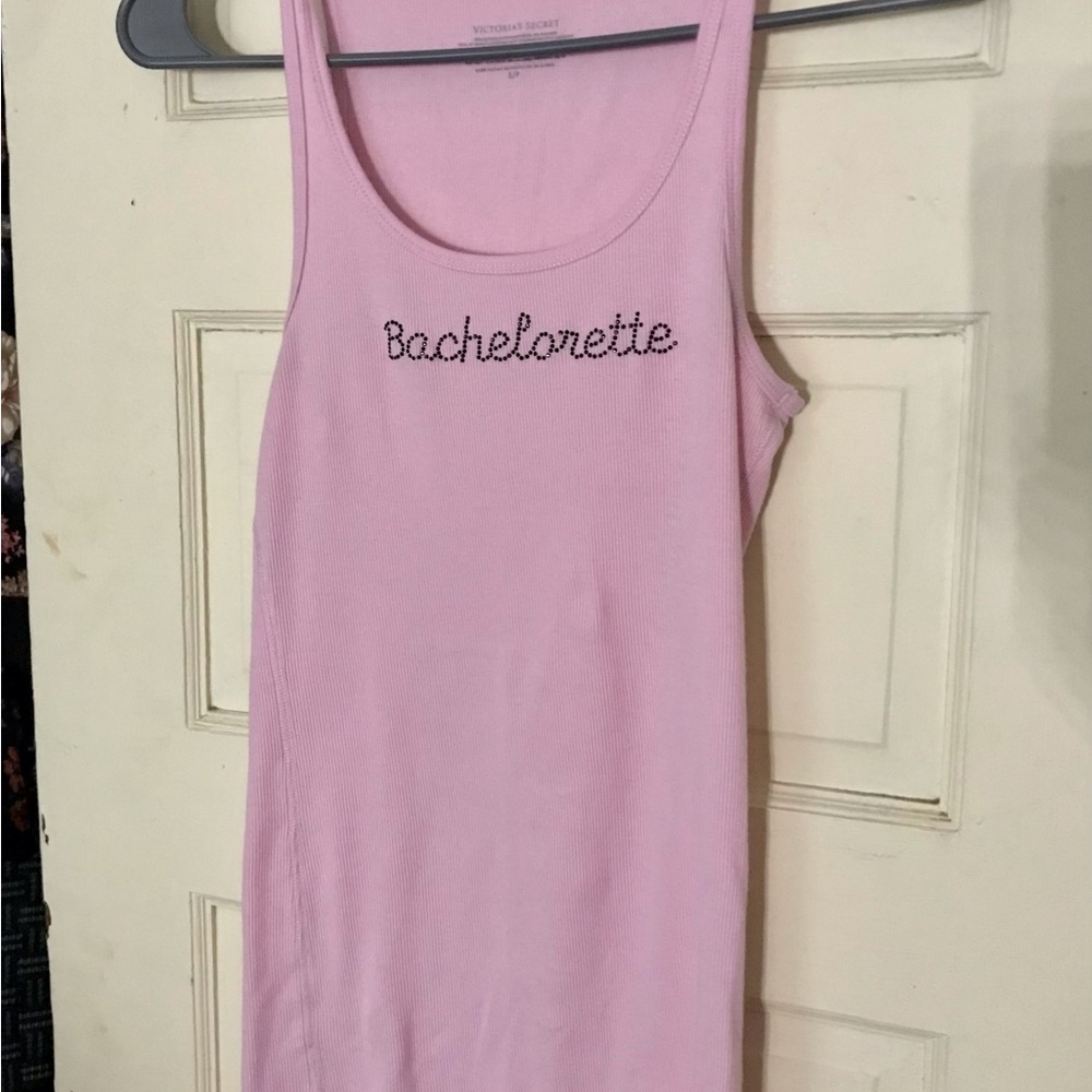 Pink VS Bachelorette Bling Tank Top - Picture 2 of 6